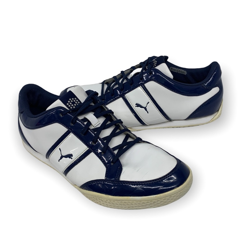 Puma Blue White Everfoam Women's Lace Up Golf Shoes Cleats 187591-03 Size 9 1/2